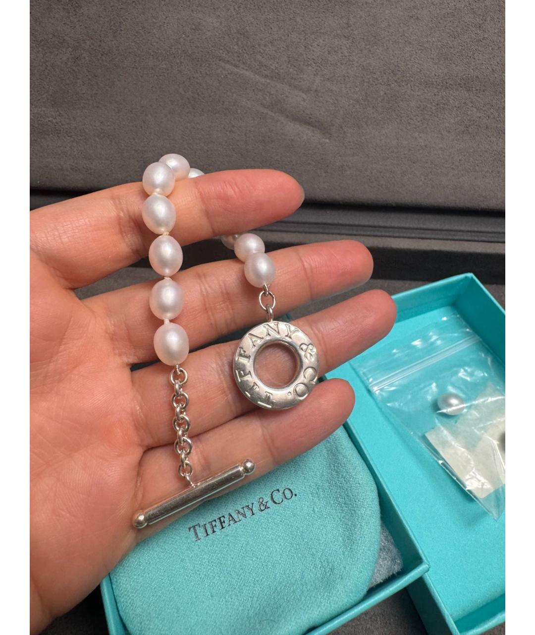 TIFFANY&CO Белый жемчужный браслет, фото 2
