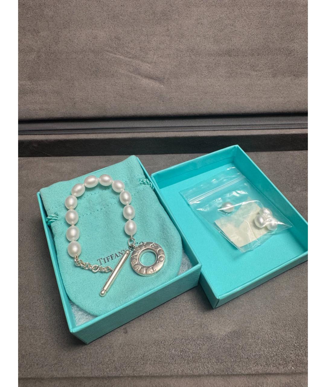 TIFFANY&CO Белый жемчужный браслет, фото 5
