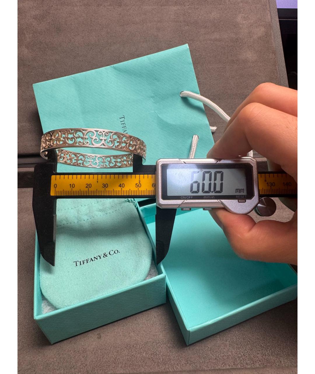 TIFFANY&CO Серебряный серебряный браслет, фото 7