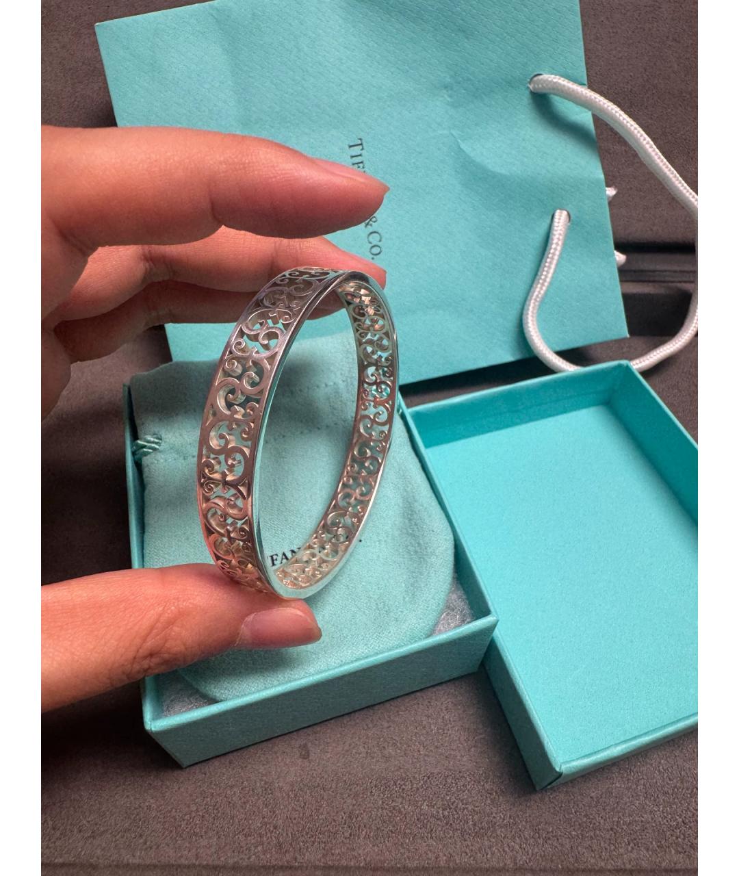 TIFFANY&CO Серебряный серебряный браслет, фото 3