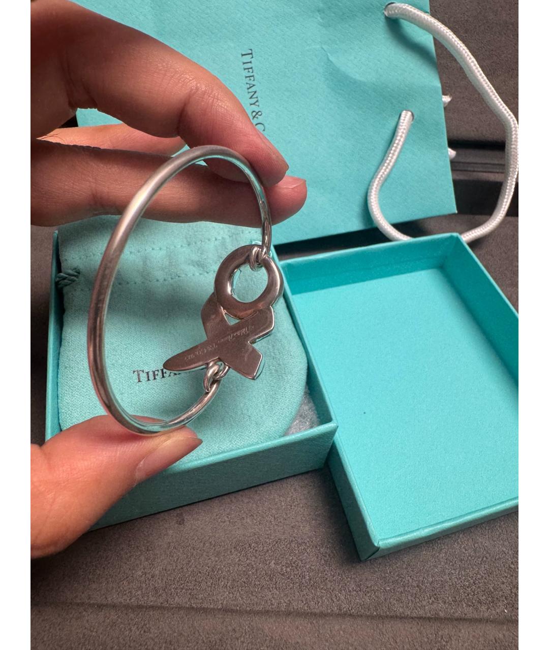 TIFFANY&CO Серебряный серебряный браслет, фото 5