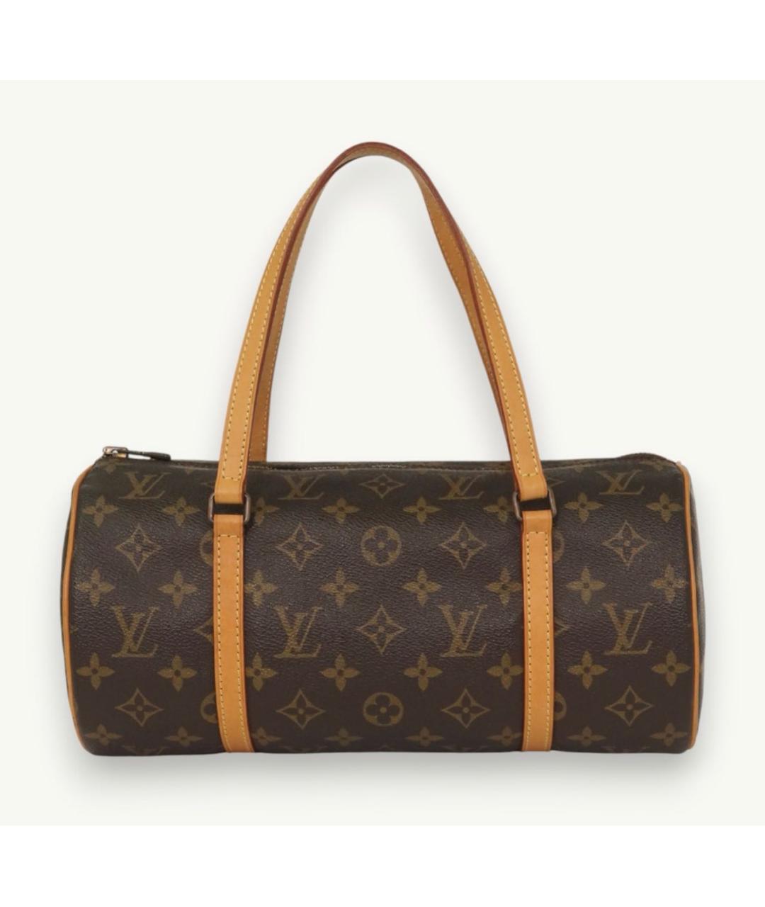 LOUIS VUITTON Коричневая сумка с короткими ручками из канвы, фото 9
