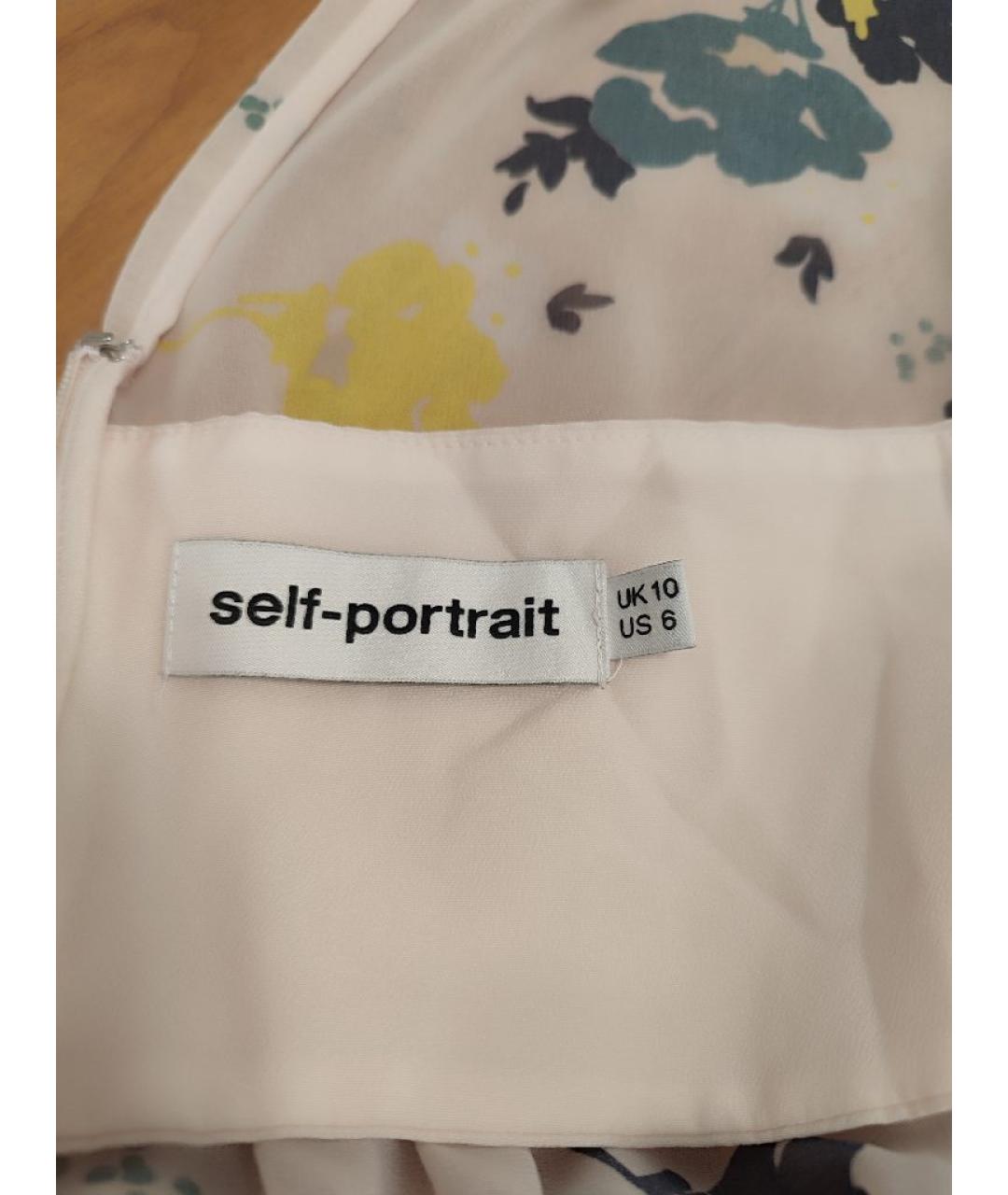 SELF-PORTRAIT Розовое полиэстеровое коктейльное платье, фото 3