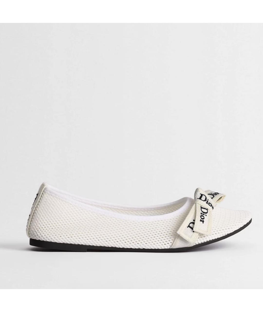 CHRISTIAN DIOR Белые балетки, фото 4