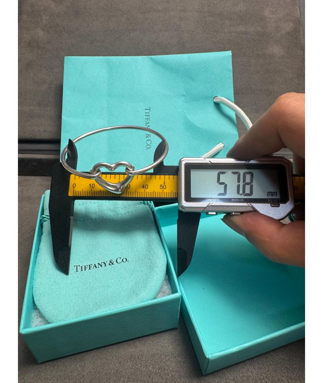 TIFFANY&CO Серебряный серебряный браслет, фото 7