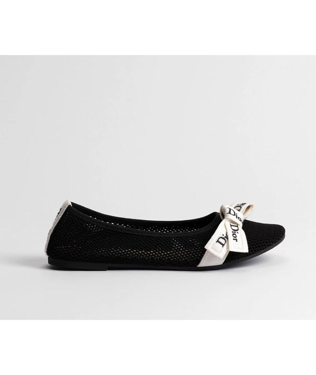 CHRISTIAN DIOR Черные балетки, фото 4