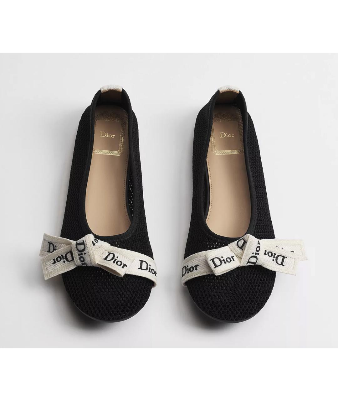 CHRISTIAN DIOR Черные балетки, фото 2