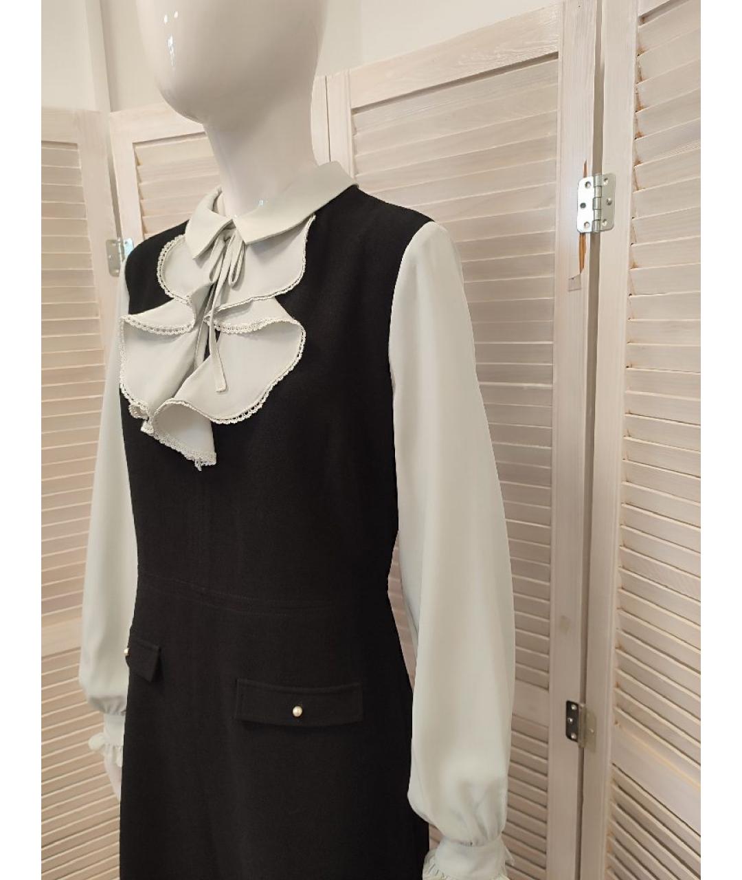 KARL LAGERFELD Черное полиэстеровое повседневное платье, фото 5