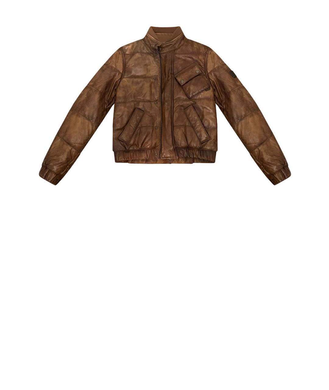 BELSTAFF Бежевая кожаная куртка, фото 1