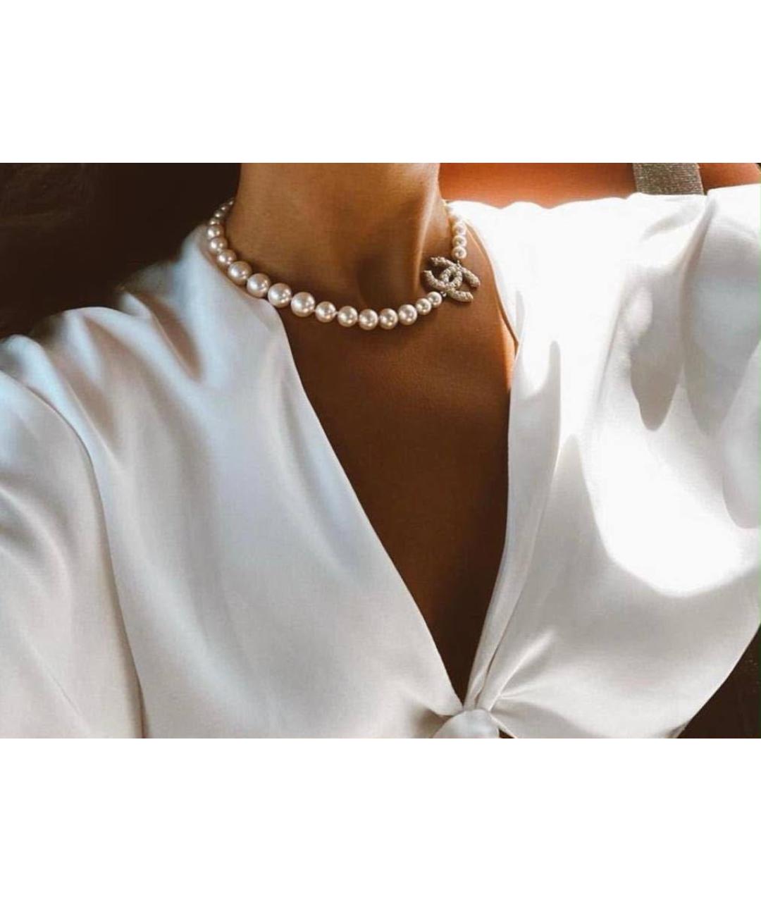 CHANEL Белая подвеска, фото 4