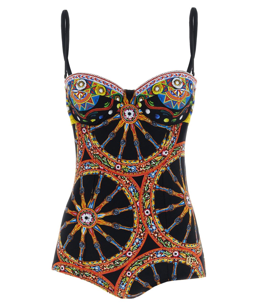 DOLCE&GABBANA Мульти полиамидовый купальник, фото 1