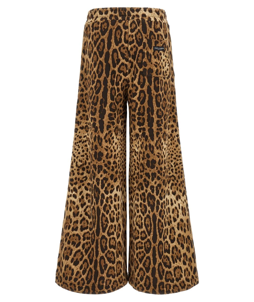 DOLCE&GABBANA Мульти хлопковые брюки широкие, фото 2