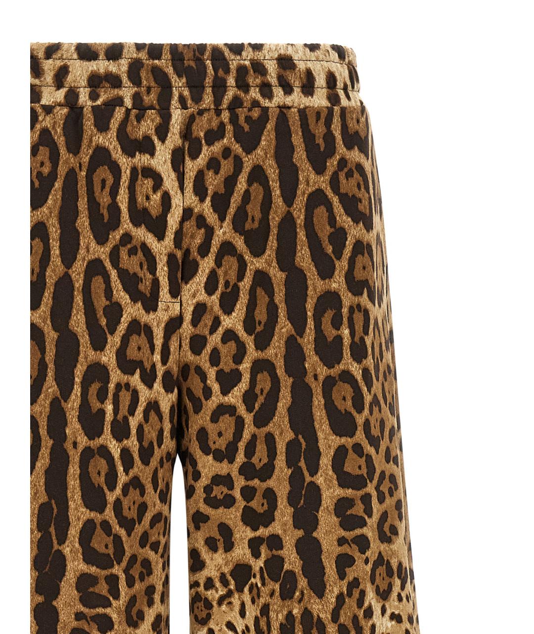 DOLCE&GABBANA Мульти хлопковые брюки широкие, фото 3