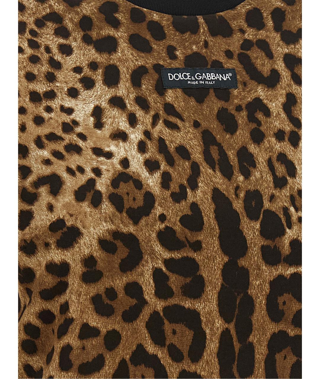 DOLCE&GABBANA Мульти хлопковая футболка, фото 4