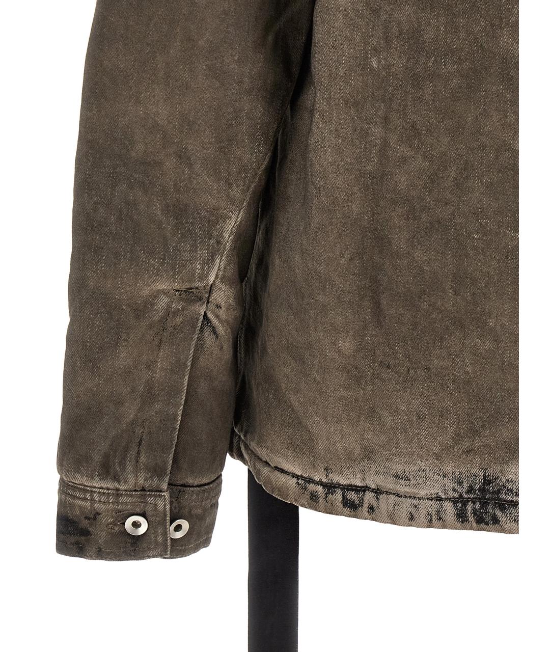RICK OWENS DRKSHDW Коричневая хлопковая куртка, фото 4