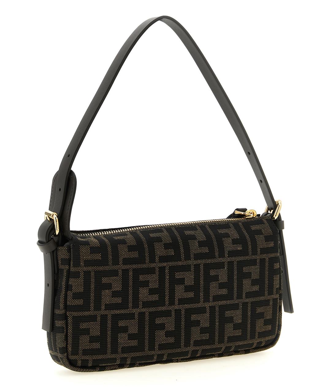 FENDI Коричневая тканевая сумка через плечо, фото 2