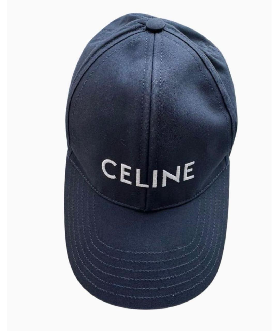 CELINE Темно-синяя кепка, фото 4