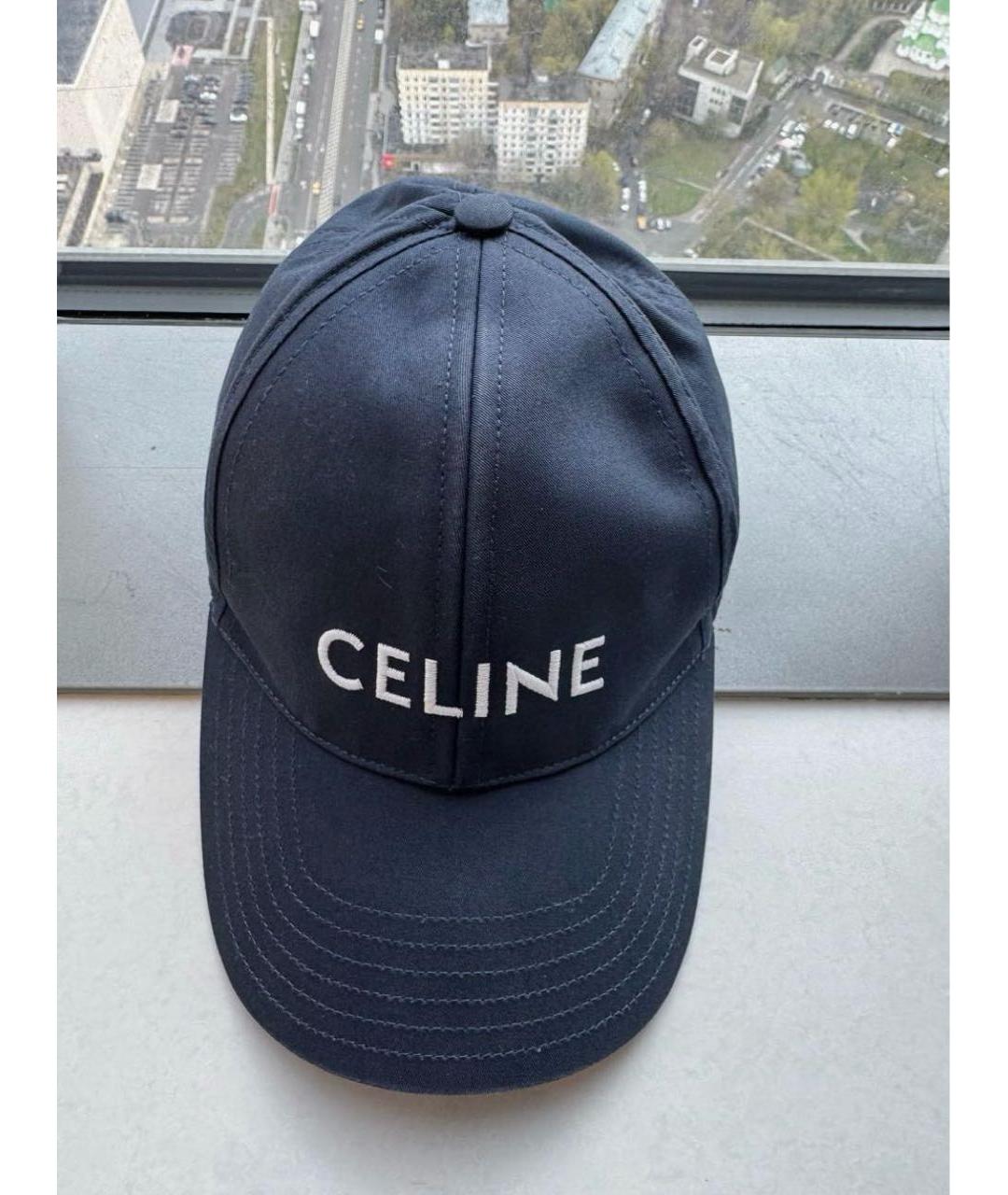 CELINE Темно-синяя кепка, фото 3