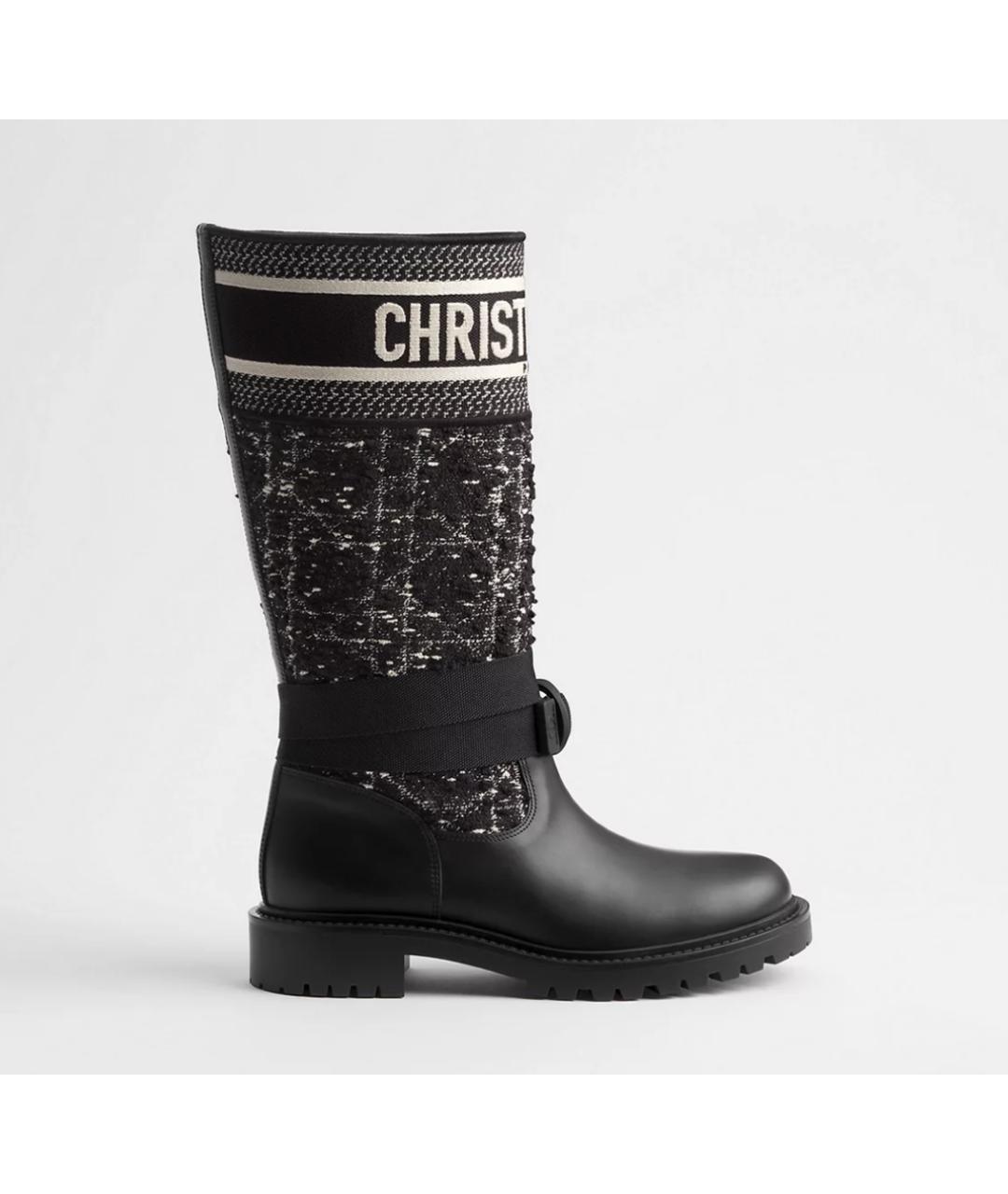 CHRISTIAN DIOR Черные сапоги, фото 4