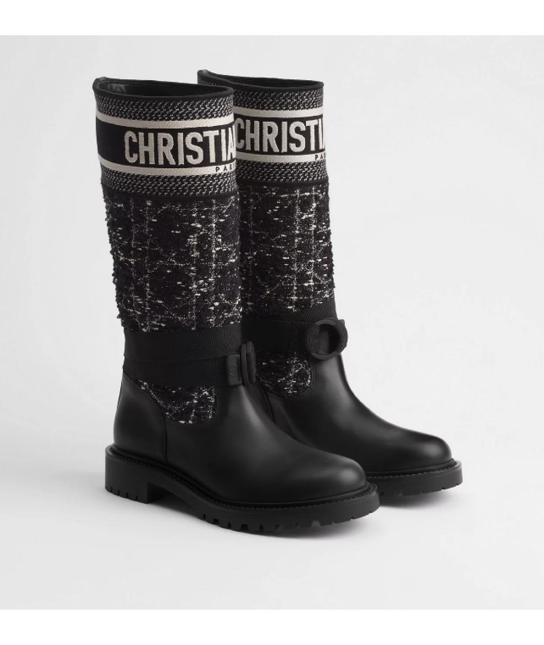 CHRISTIAN DIOR Черные сапоги, фото 2