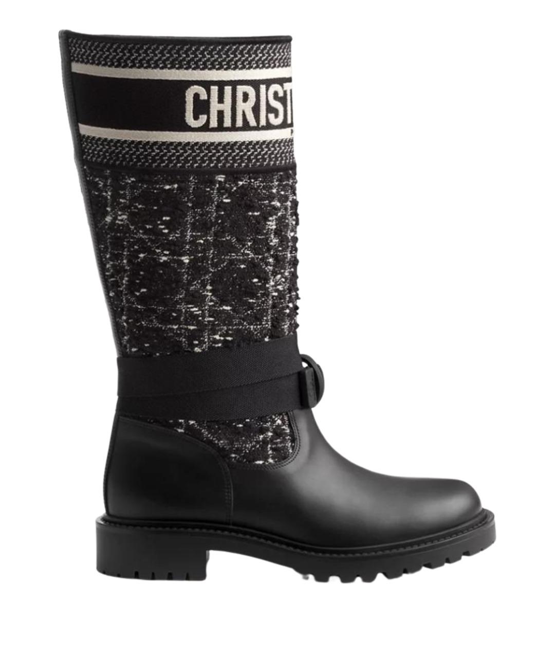 CHRISTIAN DIOR Черные сапоги, фото 1