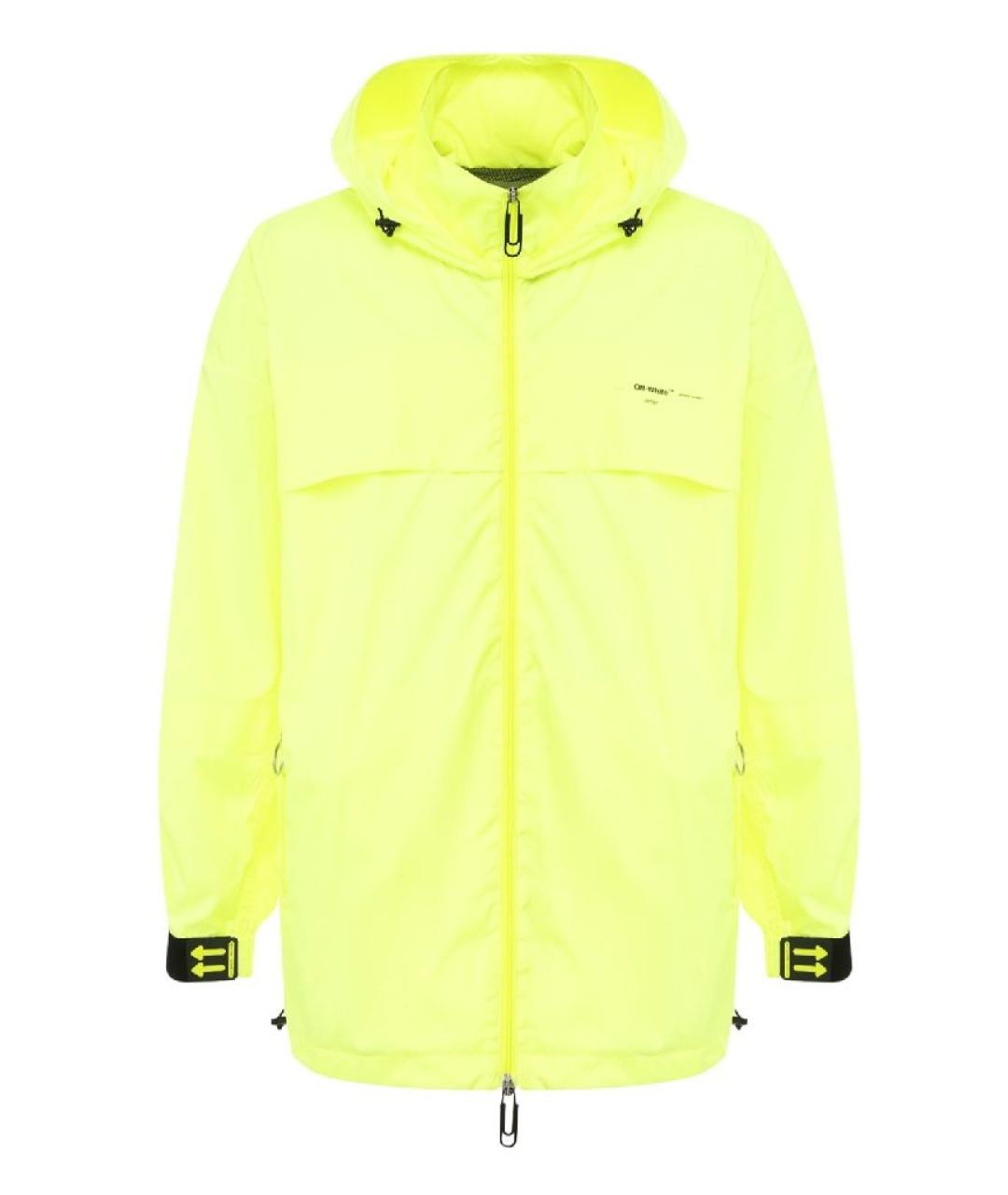 OFF-WHITE Желтая полиэстеровая куртка, фото 9