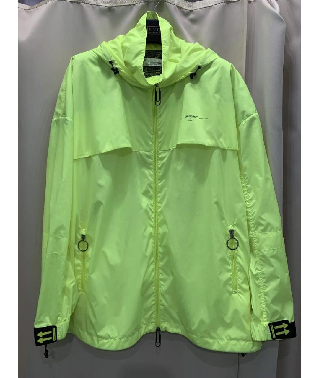 OFF-WHITE Желтая полиэстеровая куртка, фото 2