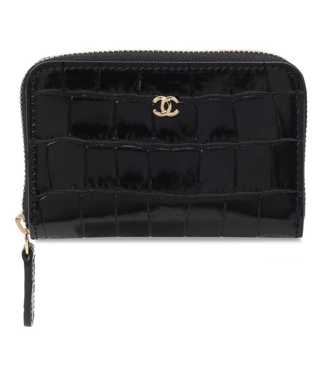 CHANEL Черный кожаный кардхолдер, фото 4