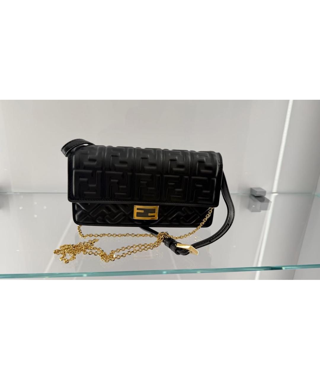 FENDI Бежевая кожаная сумка тоут, фото 2