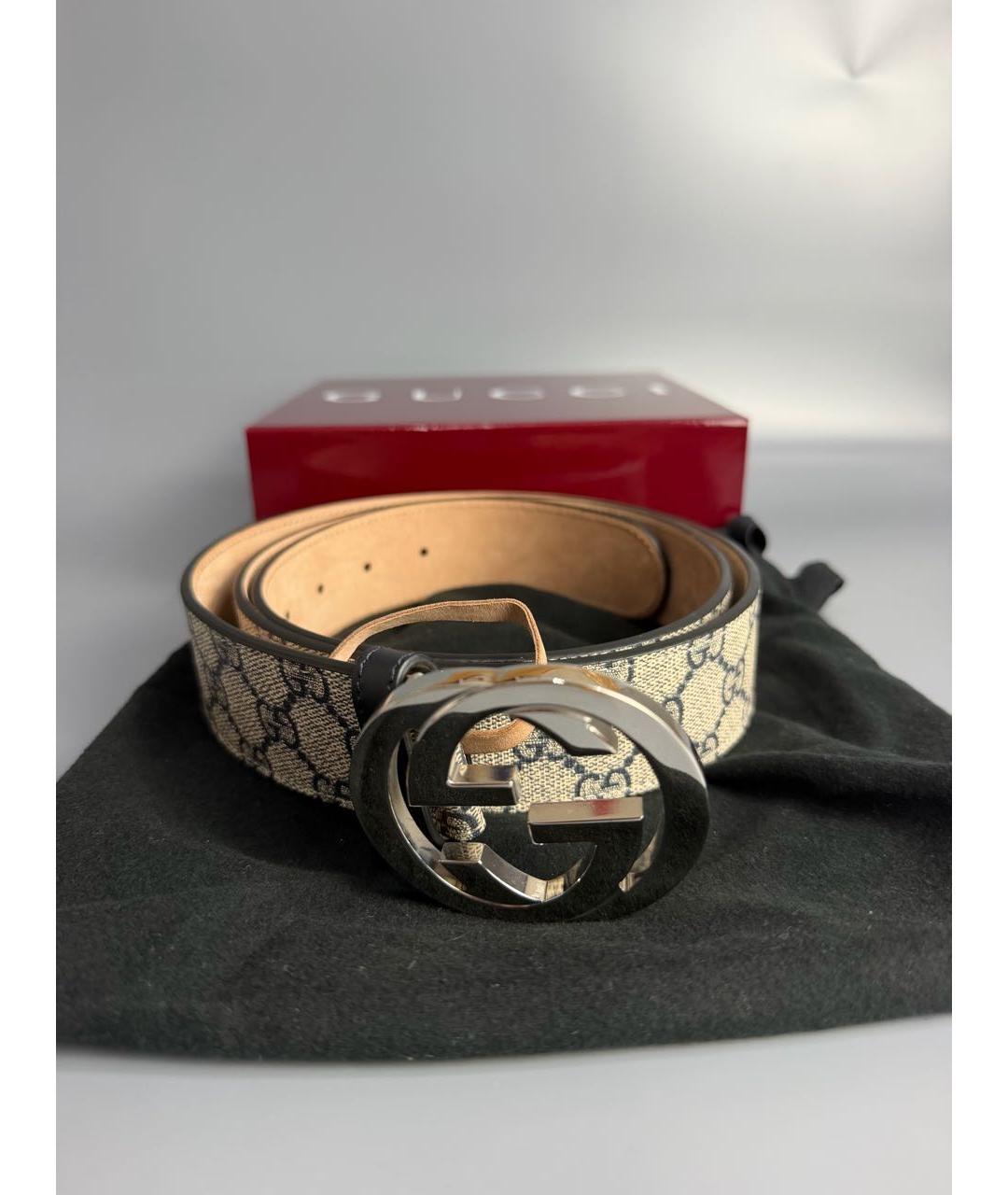 GUCCI Коричневый кожаный ремень, фото 8