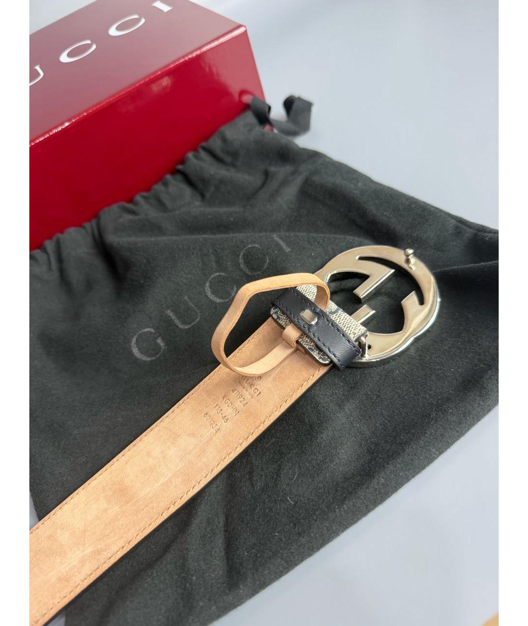 GUCCI Коричневый кожаный ремень, фото 4
