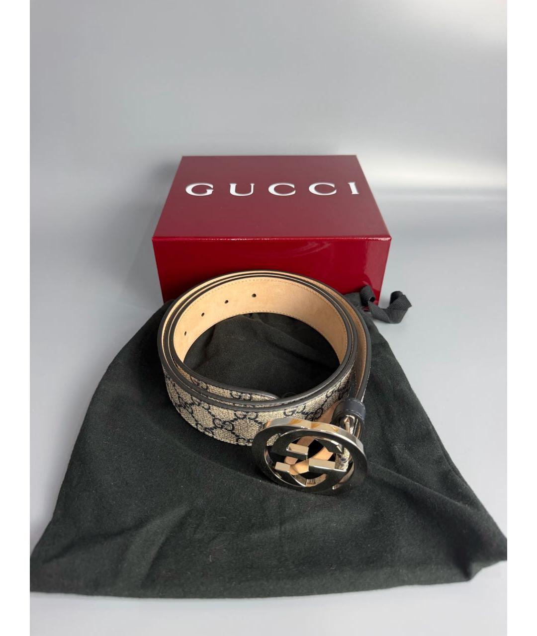 GUCCI Коричневый кожаный ремень, фото 7