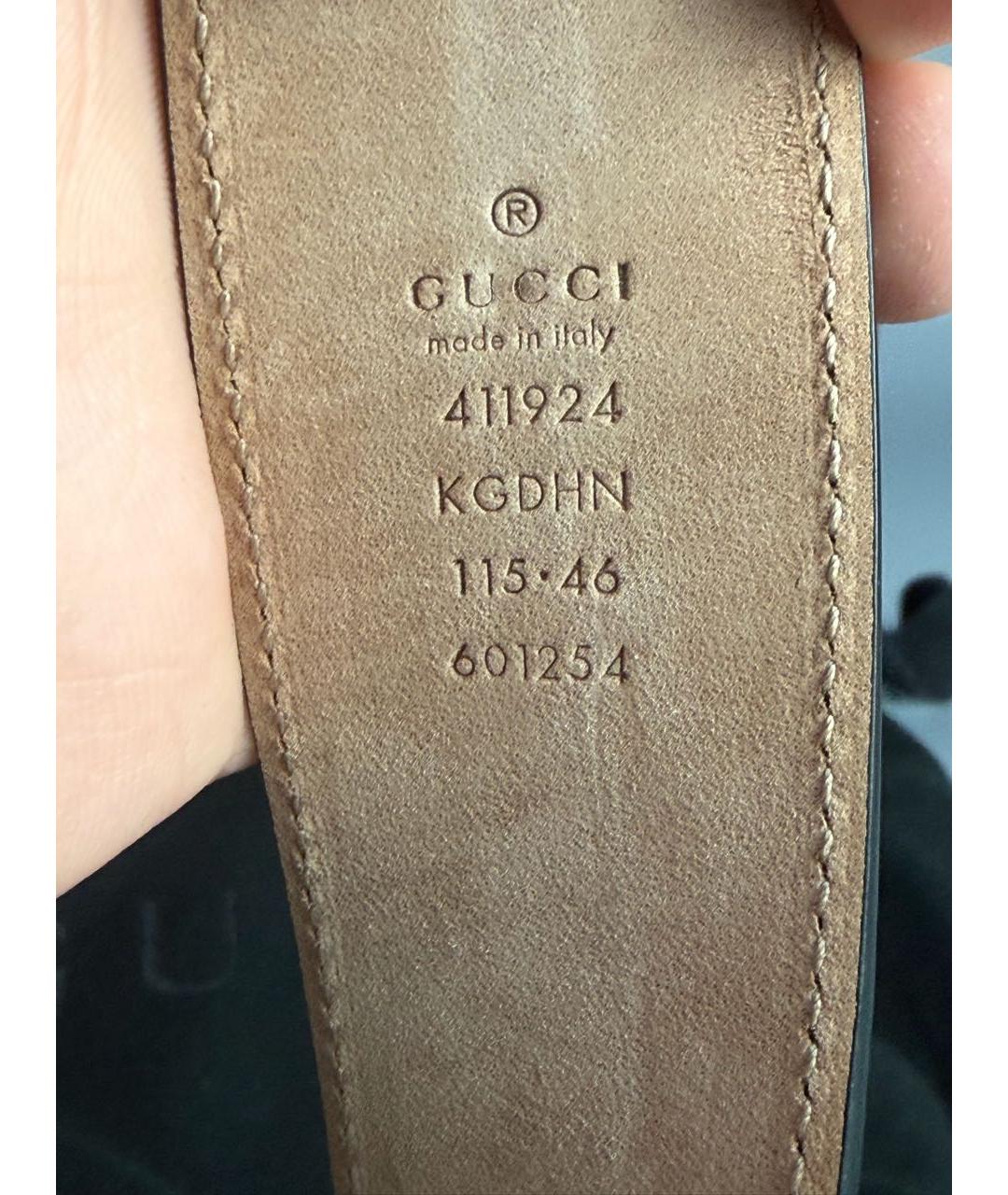 GUCCI Коричневый кожаный ремень, фото 5