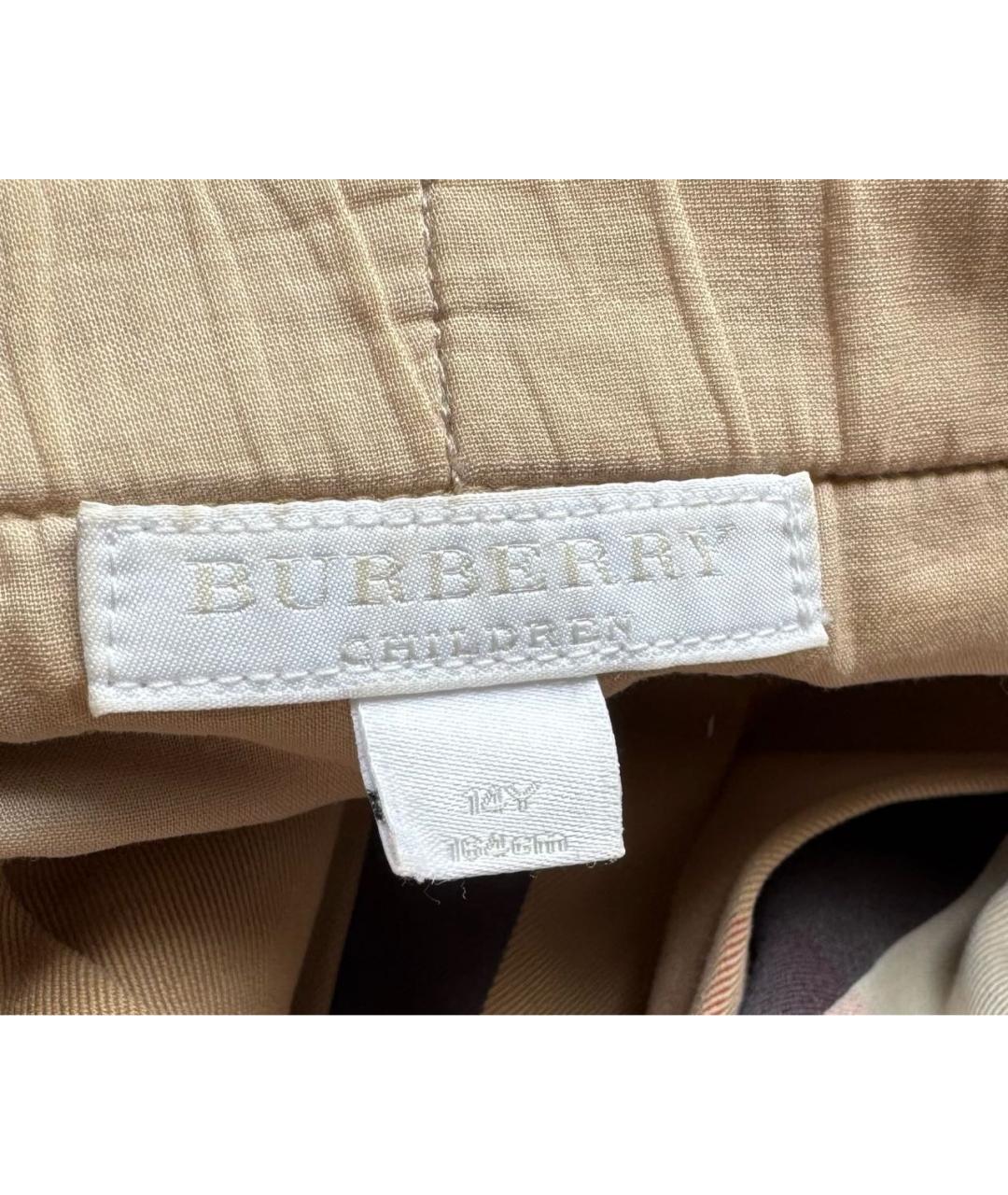BURBERRY Мульти хлопковая юбка мини, фото 4