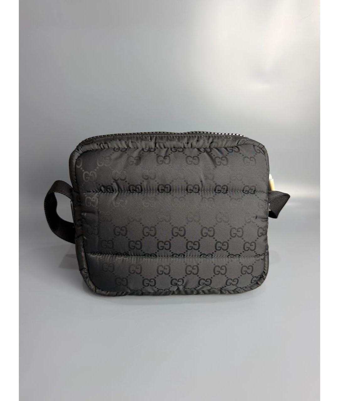 GUCCI Черная тканевая сумка на плечо, фото 2
