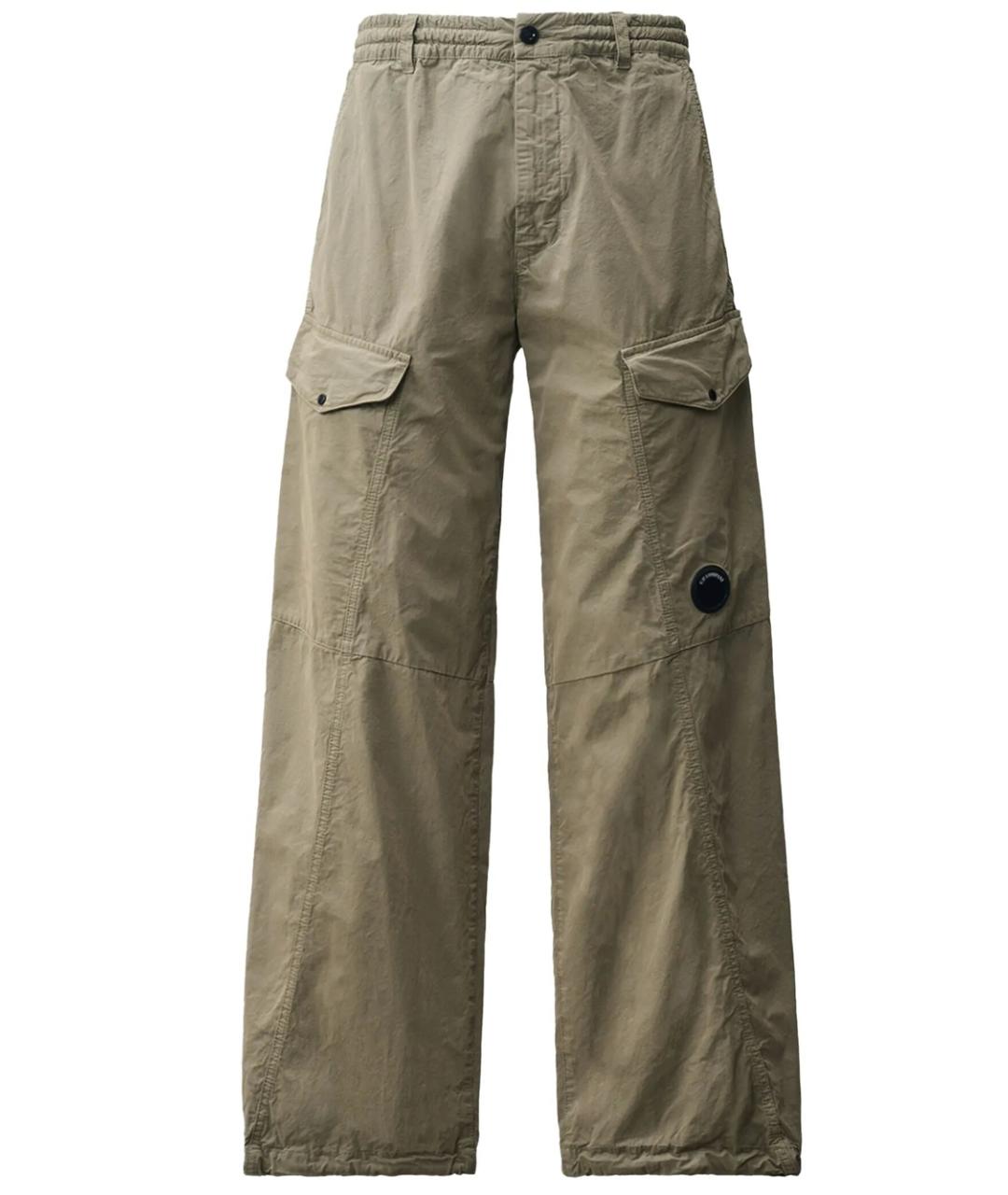 CP COMPANY Бежевые хлопковые повседневные брюки, фото 1