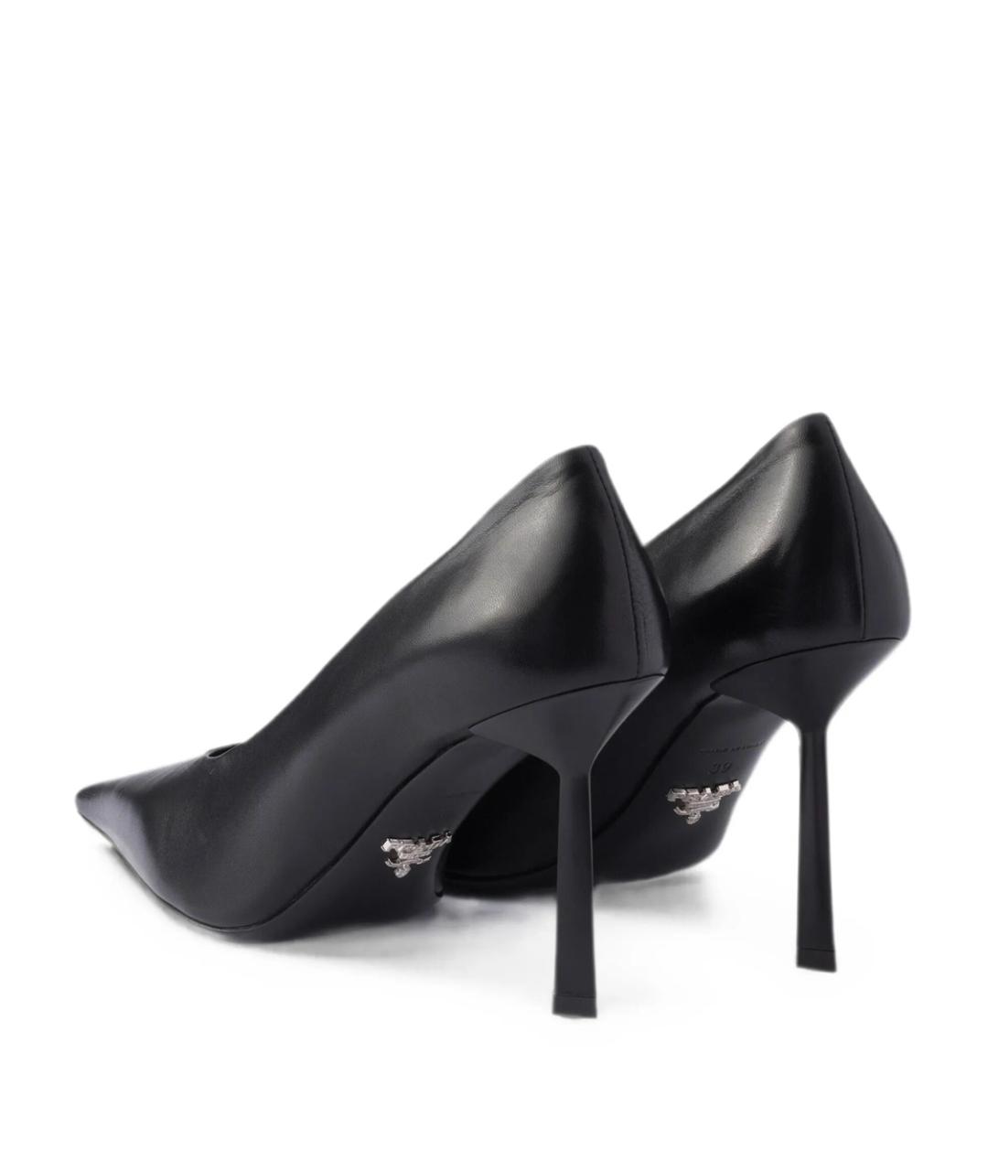 PRADA Черные кожаные туфли, фото 6