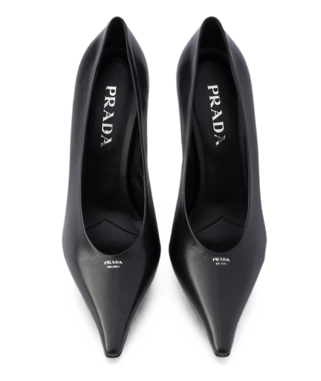 PRADA Черные кожаные туфли, фото 3