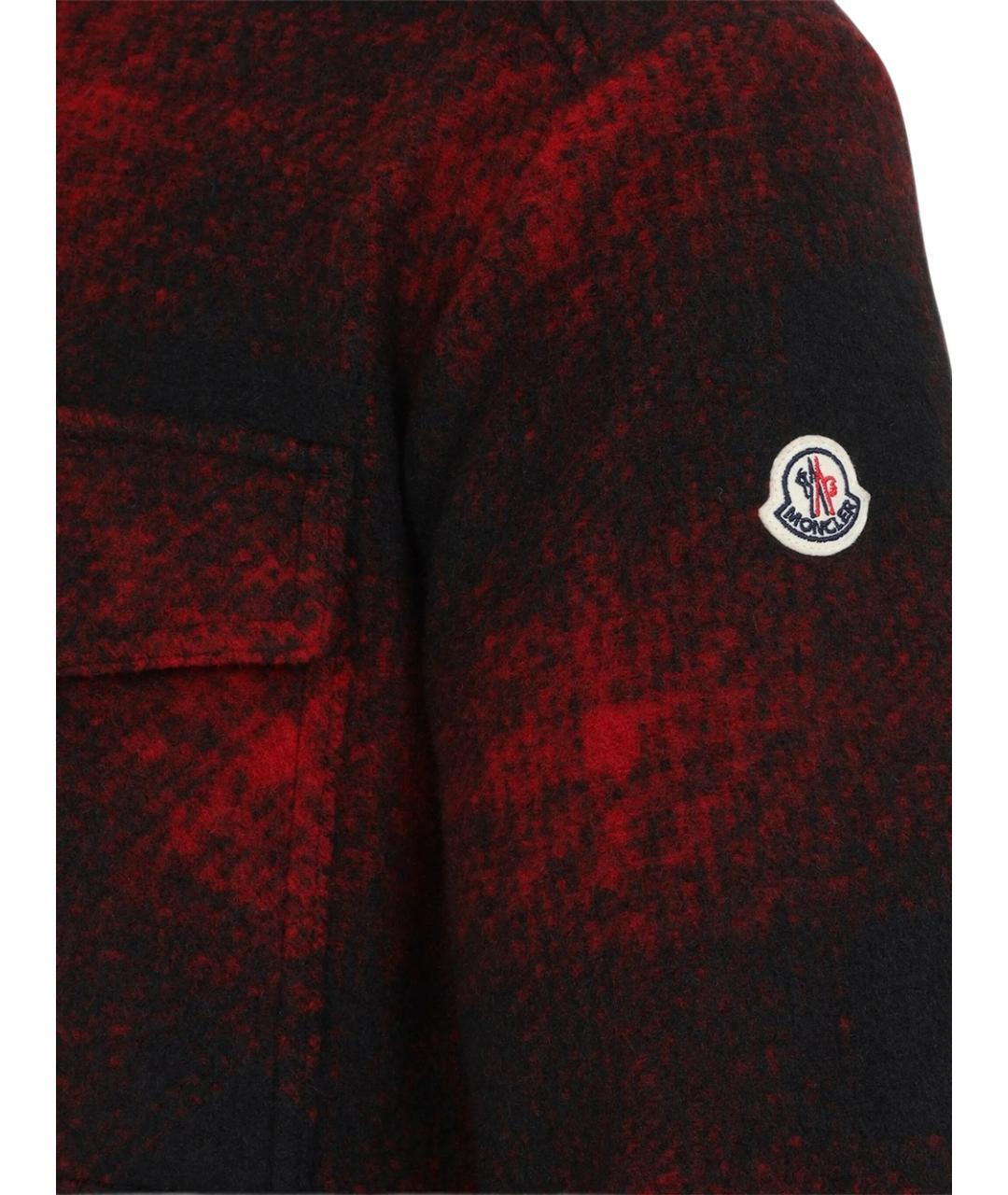 MONCLER Красная полиэстеровая куртка, фото 3