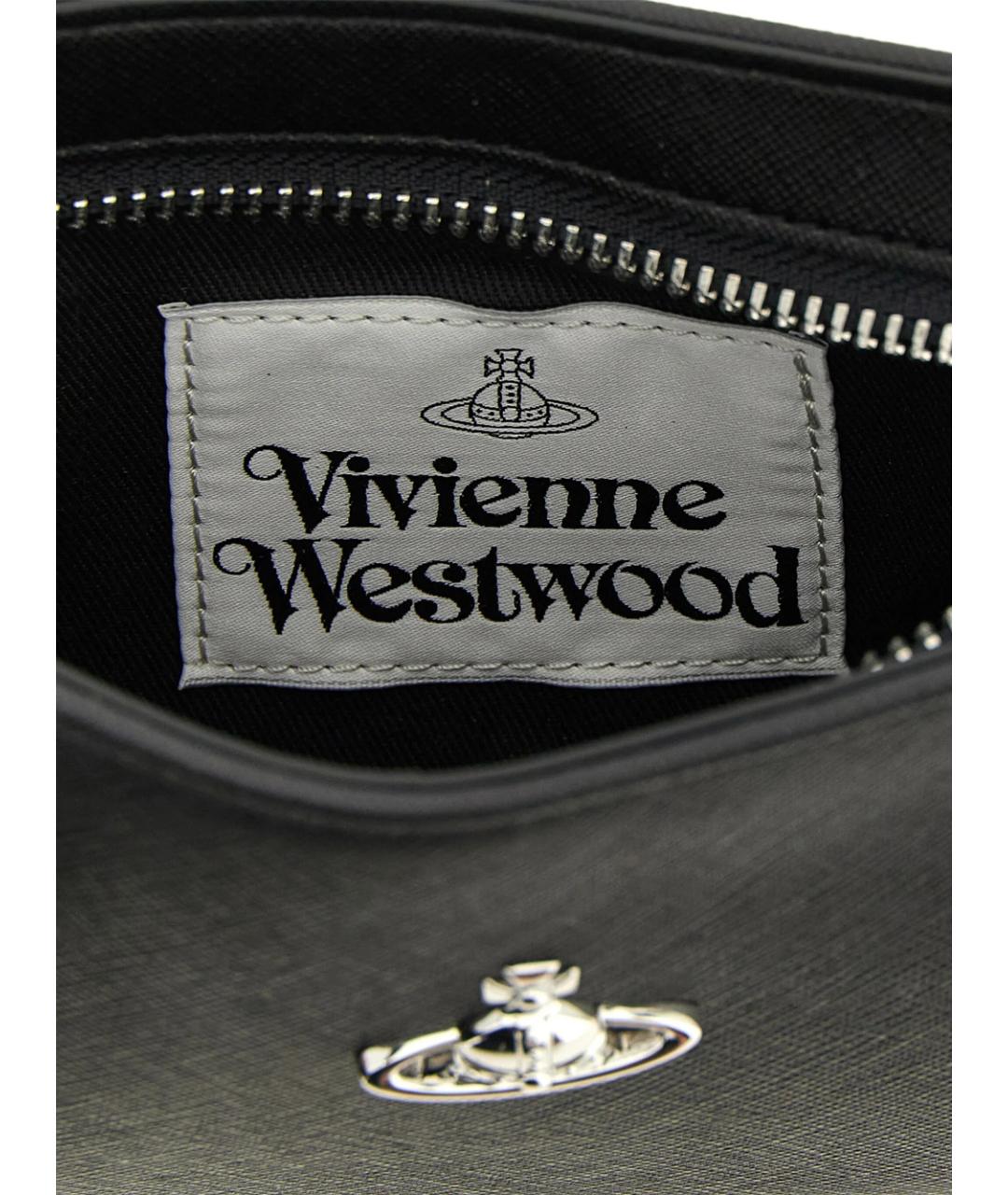 VIVIENNE WESTWOOD Черная хлопковая сумка через плечо, фото 2