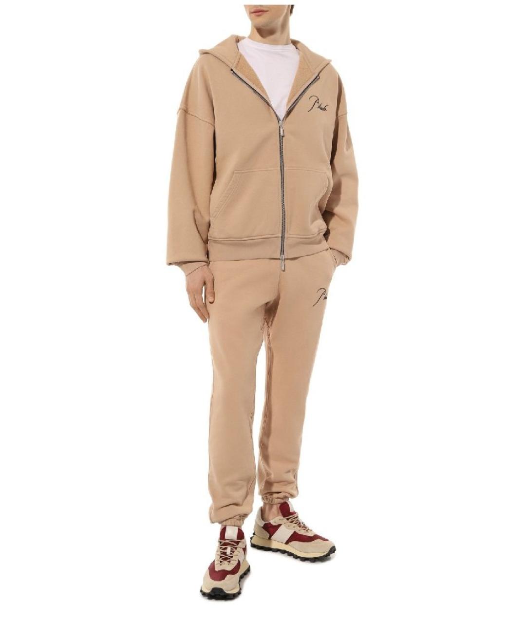 RHUDE Бежевый хлопковый спортивный костюм, фото 9