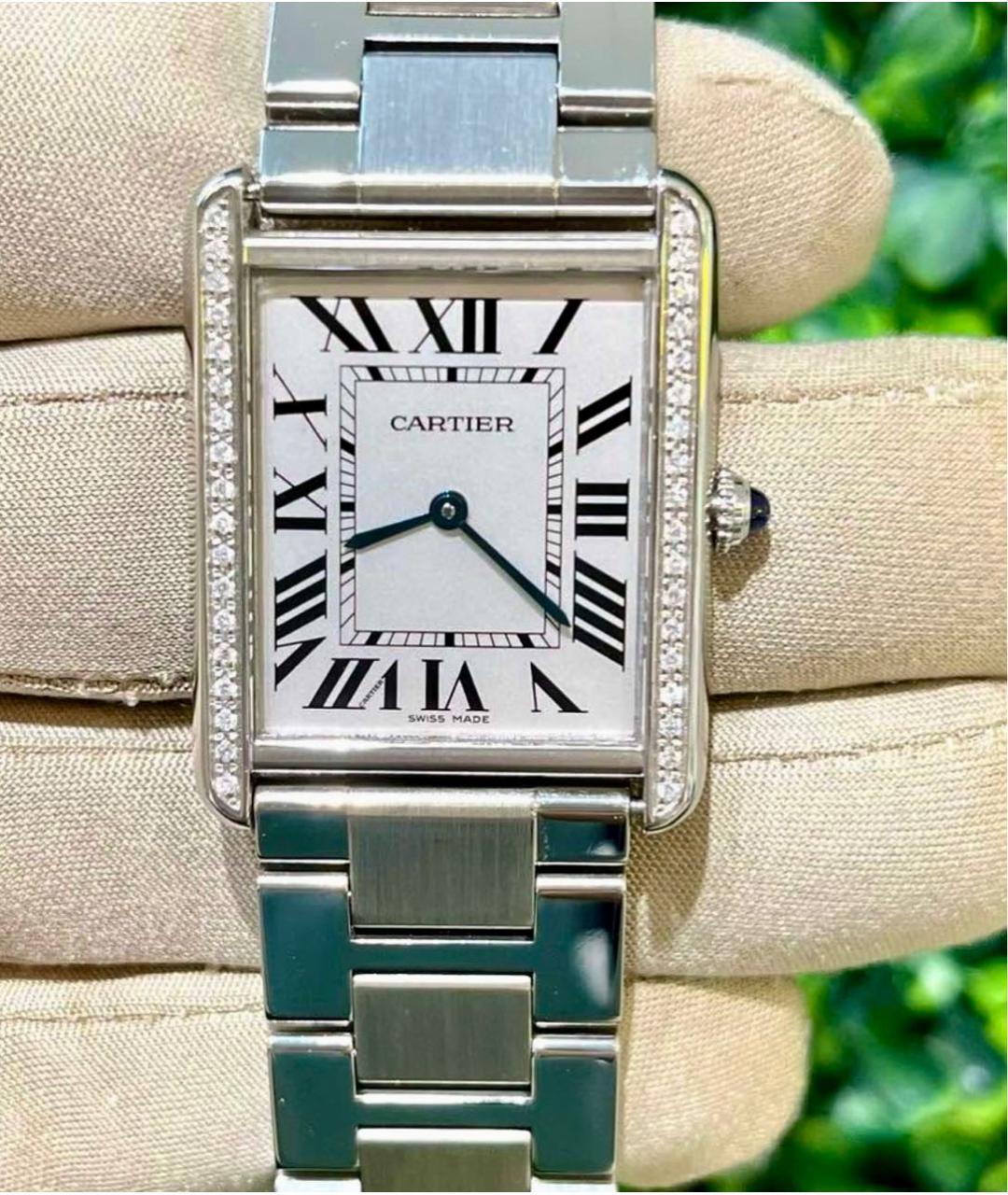 CARTIER Серебряные металлические часы, фото 4