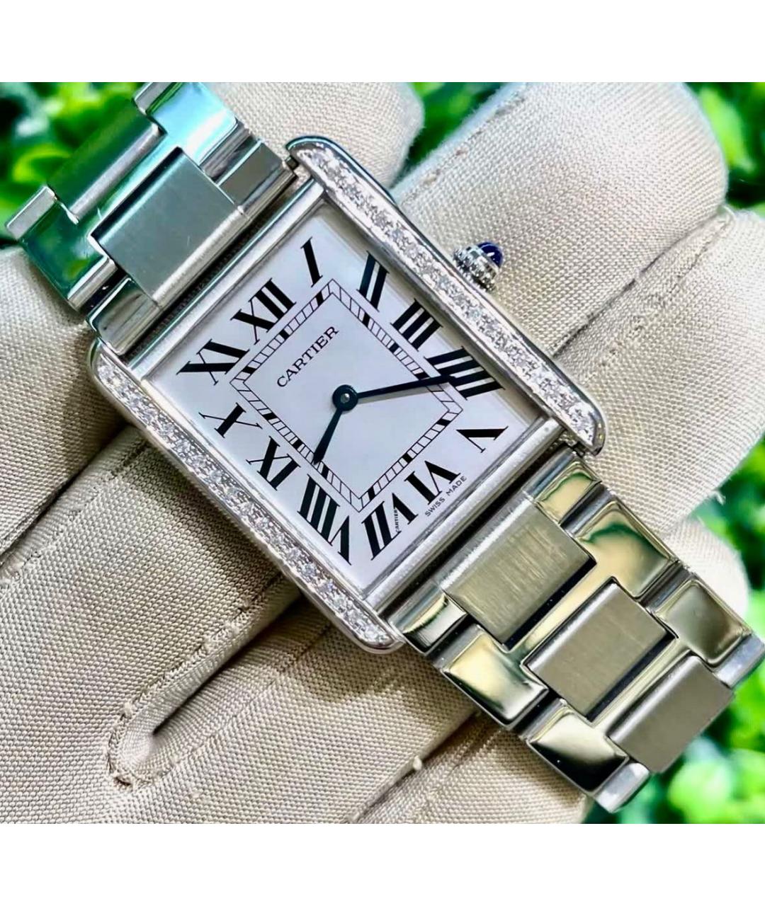 CARTIER Серебряные металлические часы, фото 5