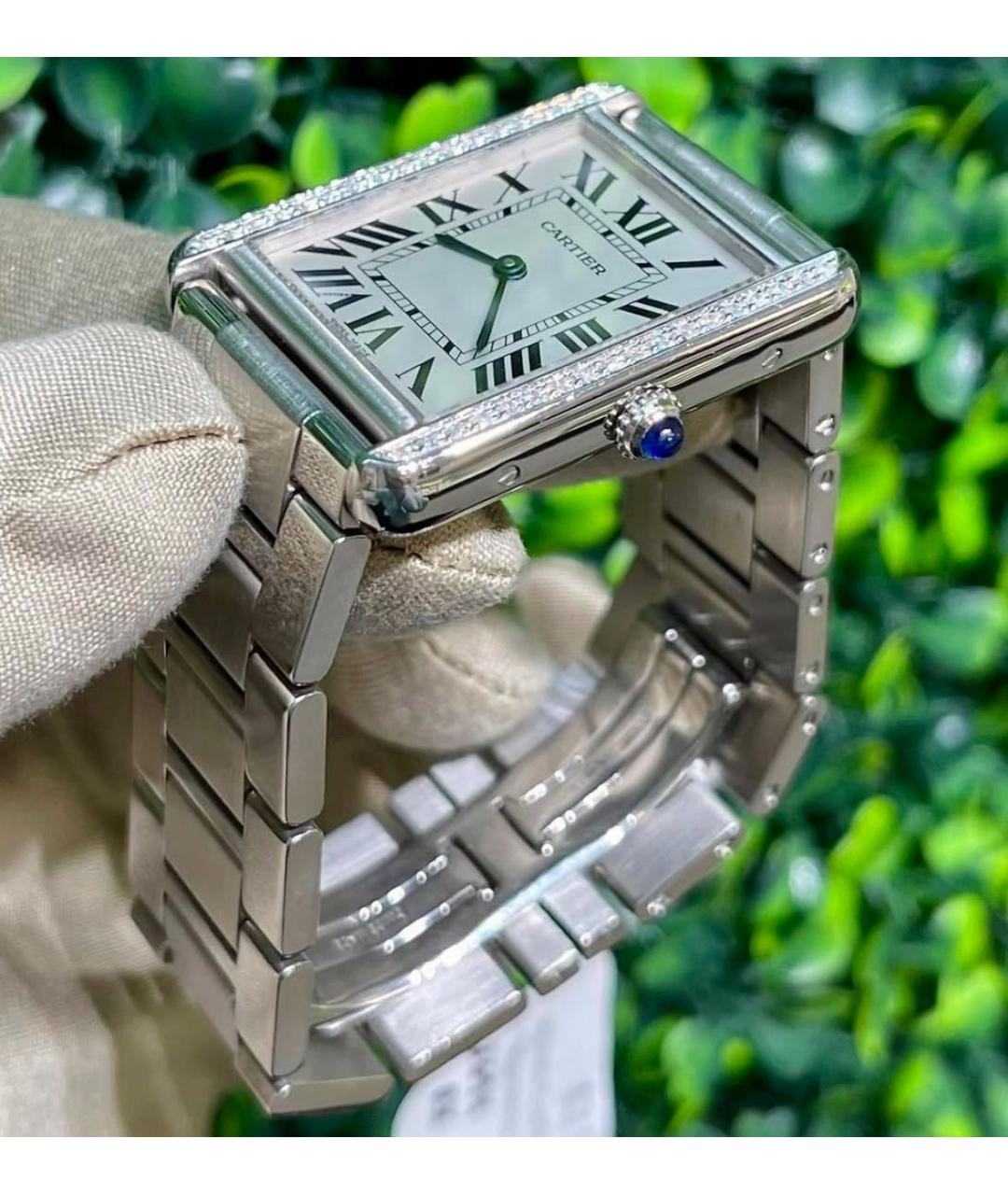 CARTIER Серебряные металлические часы, фото 3
