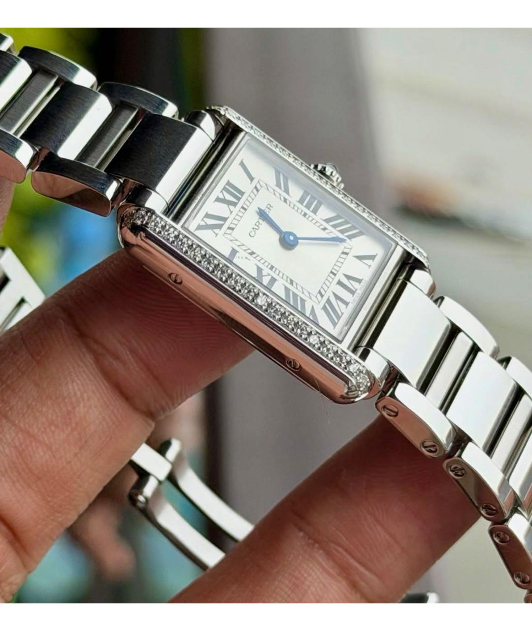 CARTIER Серебряные металлические часы, фото 6