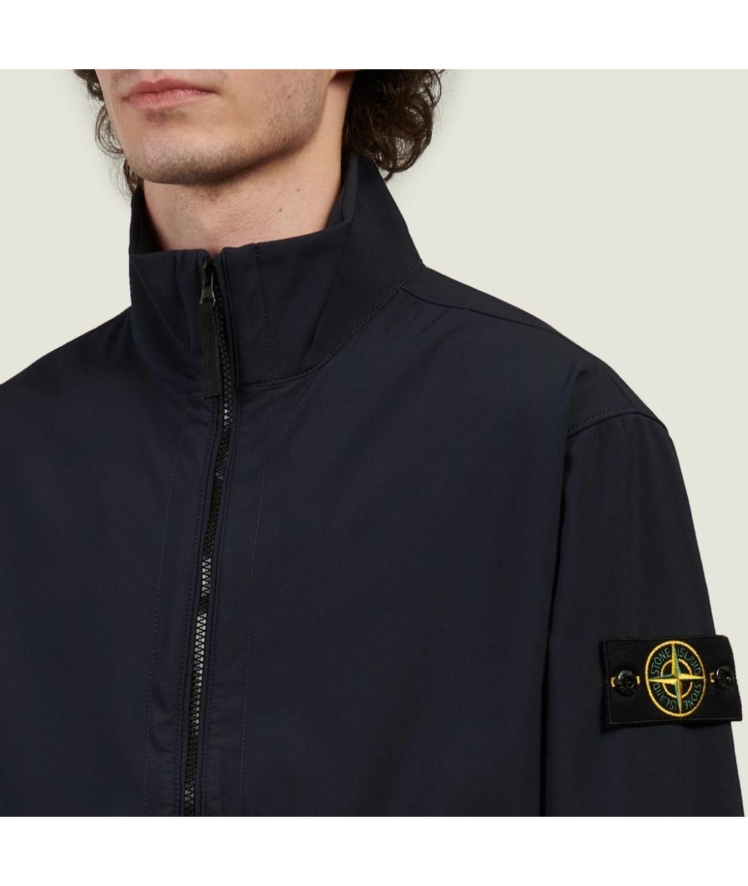 STONE ISLAND Черная полиэстеровая куртка, фото 8