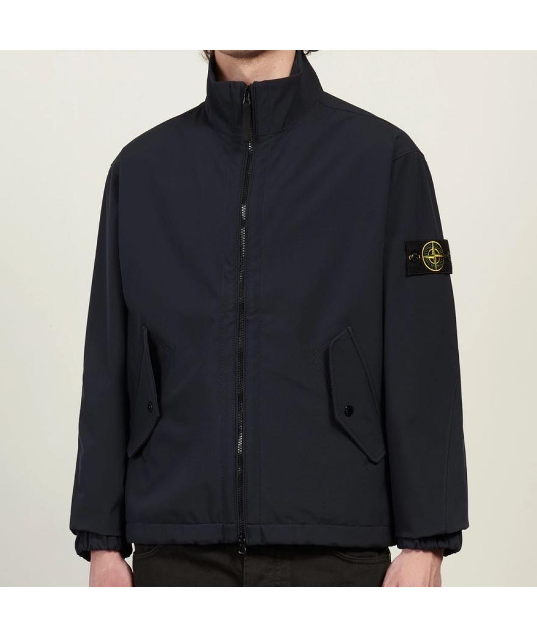 STONE ISLAND Черная полиэстеровая куртка, фото 3