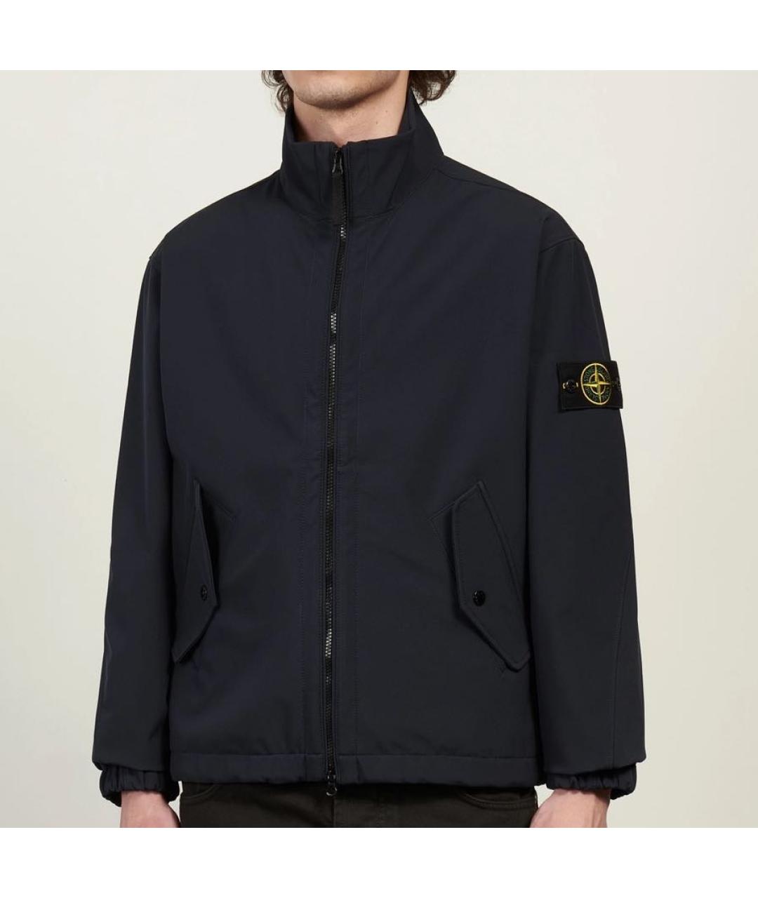 STONE ISLAND Черная полиэстеровая куртка, фото 9