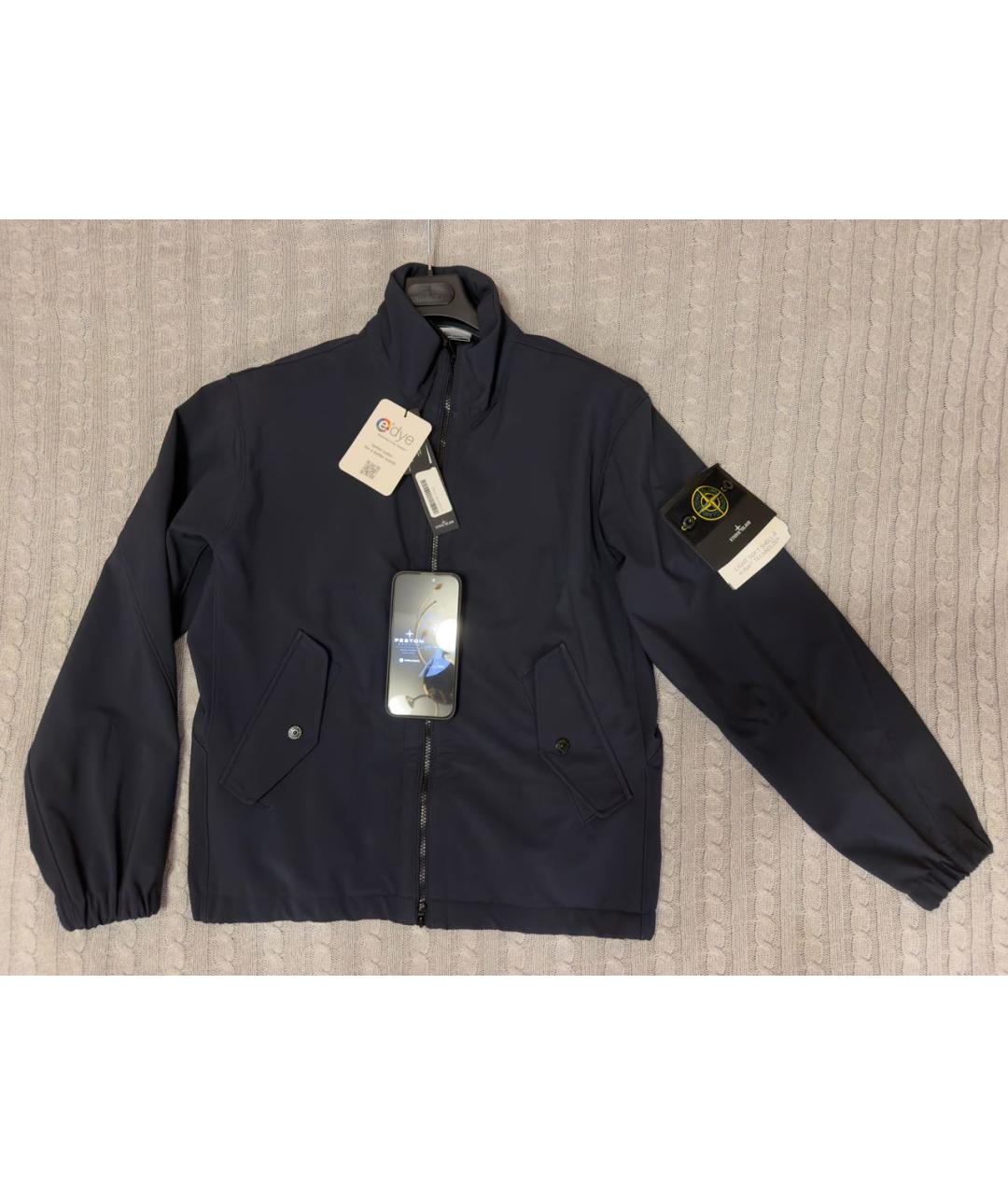 STONE ISLAND Черная полиэстеровая куртка, фото 5