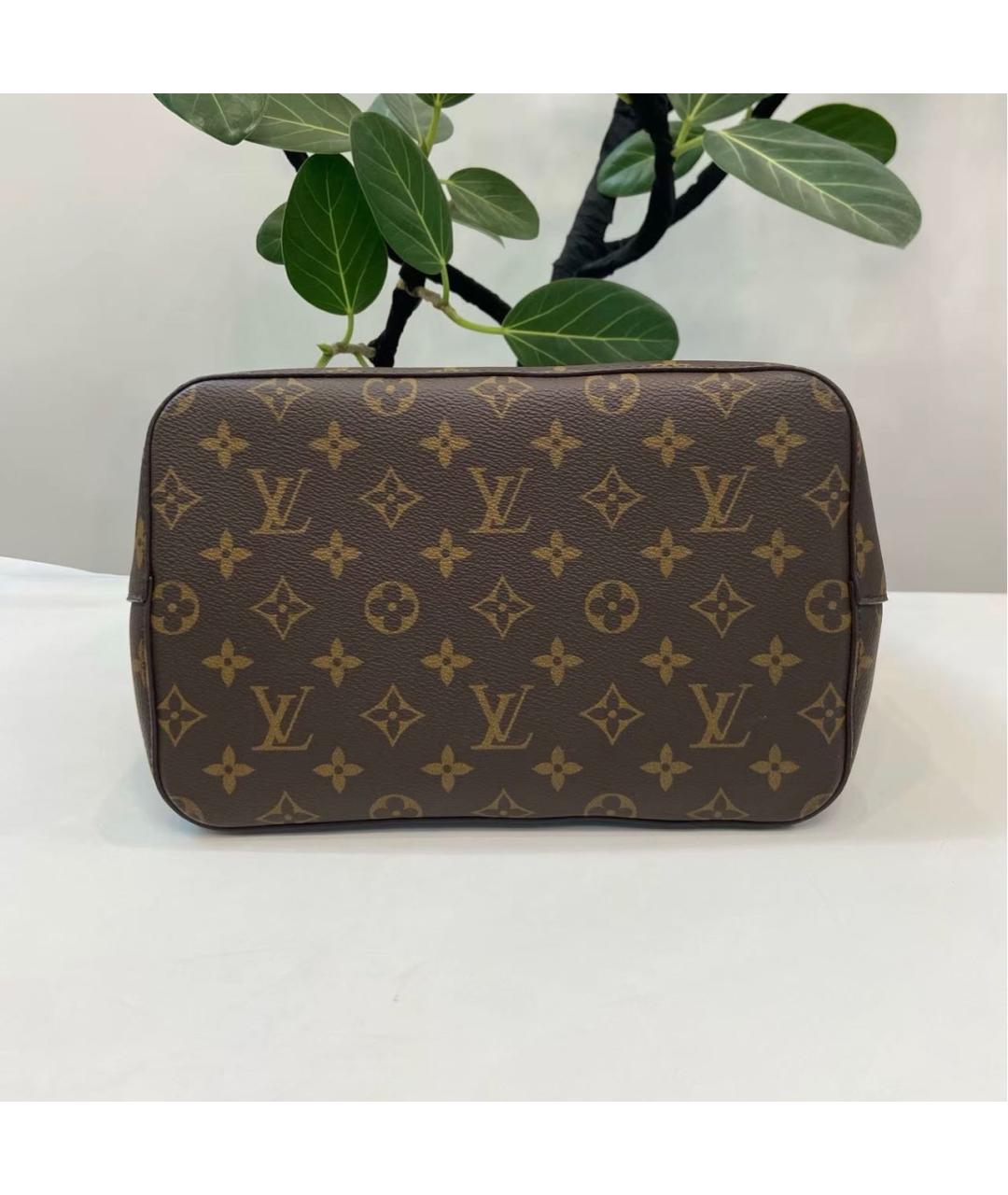 LOUIS VUITTON Черная кожаная сумка тоут, фото 7